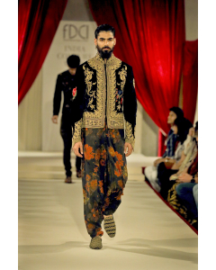 BLACK VELVET EMBROIDERY JACKET