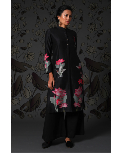 Silk Chanderi Kurta And Palazzo