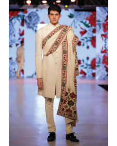 IVORY EMBROIDERED SHERWANI