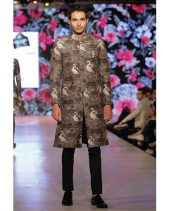 MEN'S PRINTED SHERWANI