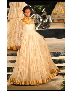 Ivory Foil Printed Anarkali