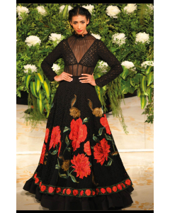 Black Net Fabric Anarkali