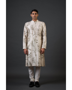 Birds Digital Printed Kurta Set