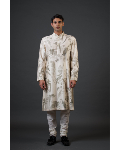 Birds Digital Printed Kurta Set