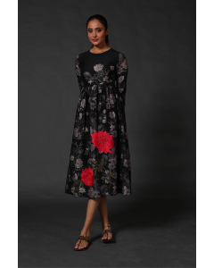 Chanderi Dress With Cotton Linning