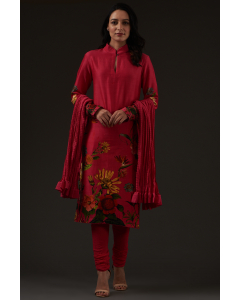 Printed Straight Kurta Set