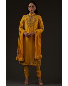 Embroidered Straight Kurta Set