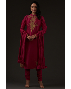 Embroidered Straight Kurta Set