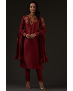 Embroidered Straight Kurta Set