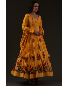 Printed Anarkali Set