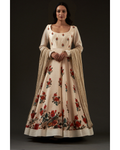 Printed Anarkali Set