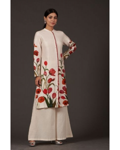 Digital Printed Tunic Paired Up With Plazzo