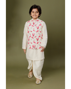 Swan Digital Printed Bundi
