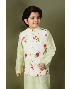 Floral Digital Printed Bundi