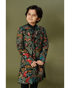 Emroidered Black Sherwani