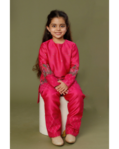Floral Embroidered Short Kurta Set