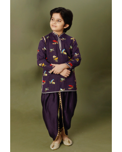 Multi Birds Digital Printed Kurta Set
