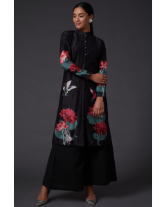 Black Digital Printed Kurta Set
