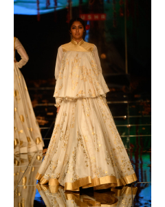 Ivory Lehenga Skirt With Top