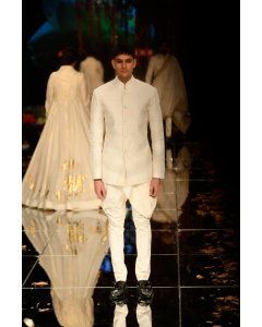 Ivory Embroidery Bandhgala
