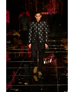 BLACK QUILTED JACKET