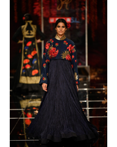 Indigo Embroidery Jacket
