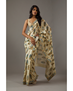 Rohit Bal Silk Chanderi Saree