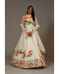Floral Multicolour Anarkali Set