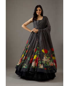 Floral Multicolour Anarkali Set