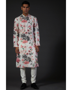 Men's Printed Kurta Set