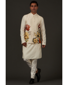 Men's Printed Nehru Jacket
