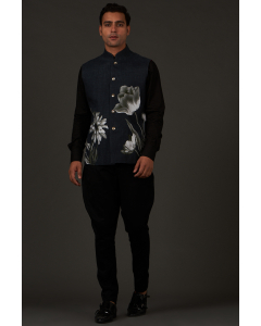 Men's Printed Nehru Jacket