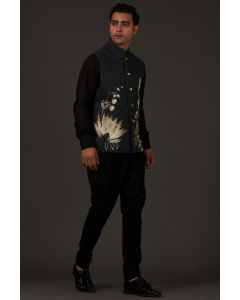 Men's Printed Nehru Jacket