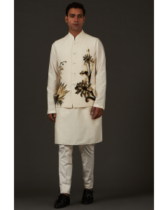 Men's Printed Nehru Jacket