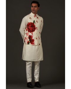 Men's Printed Nehru Jacket
