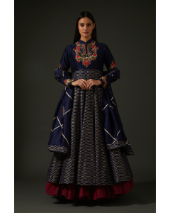 Embroidered Anarkali Set