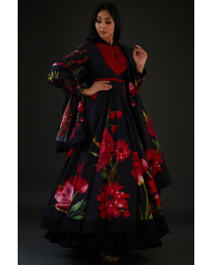 Printed Anarkali Set