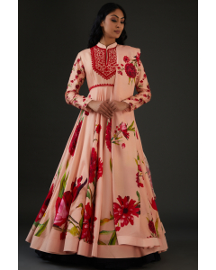 Printed Anarkali Set