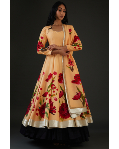 Printed Anarkali Set