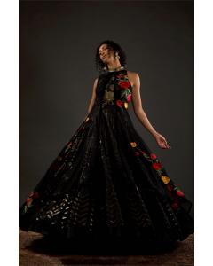 Embroidered Anarkali Set