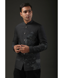 Men's Printed Bandhgala