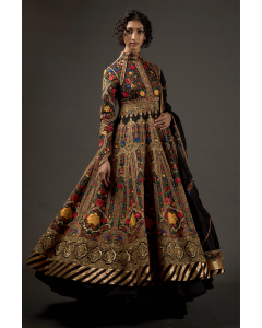 Embroidered Anarkali Set