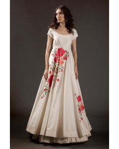 Embroidered Anarkali Set