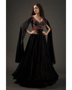 Embroidered Anarkali Set