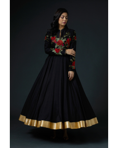 Embroidered Anarkali Set