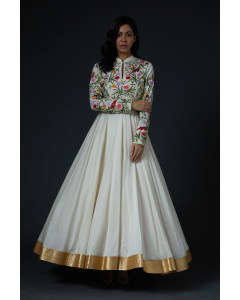 Embroidered Anarkali Set