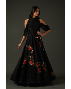 Embroidered Anarkali Set