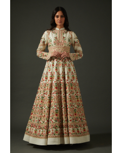 Ivory Embroidered Anarkali