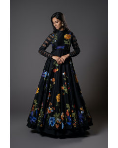 Digital Printed Anarkali Set