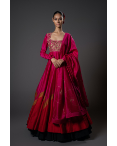 Embroidery Anarkali Set